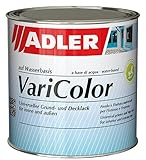 ADLER Varicolor 2in1 Acryl Buntlack für Innen und Außen - 125 ml 1/8 Liter Weiß Weiß - Wetterfester Lack und Grundierung - matt